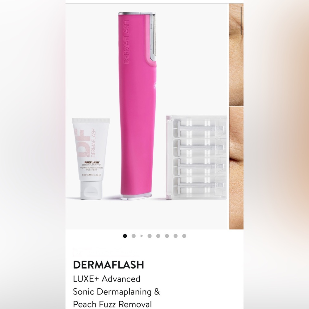 Pink Exfoliating Dermaflash Luxe+ Set
